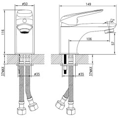 Смеситель для раковины Iddis Male MALSB00i01
