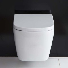 Унитаз подвесной BelBagno Albano BB120CHR+BB120SC безободковый