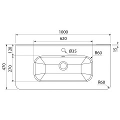 Тумба с раковиной Iddis Edifice 100 EDI10W1i95K