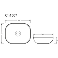 Раковина накладная Ceramica Nova Access CN1507