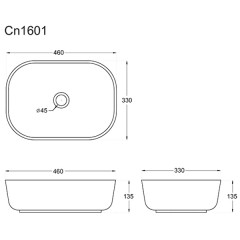 Раковина накладная Ceramica Nova Element CN1601