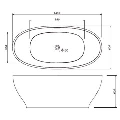 Ванна акриловая Abber AB9207