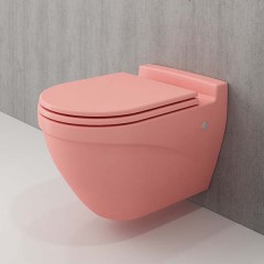 Унитаз подвесной Bocchi Taormina Arch 1012-032-0129 розовый