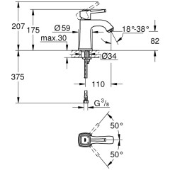 Смеситель для раковины Grohe Grandera 23310IG0