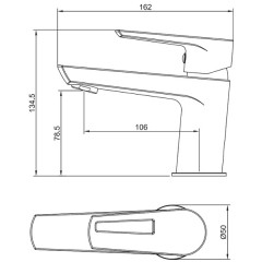 Смеситель для раковины Aquanet Logic AF320-10C 00216763