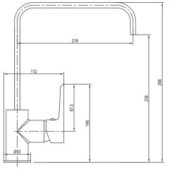 Смеситель для кухни Aquanet Logic AF320-41C 00216766