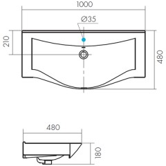 Тумба с раковиной Акватон Беверли 100 1A2367K0BV010