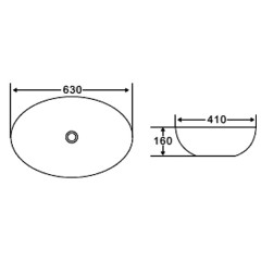 Раковина накладная BelBagno BB1104