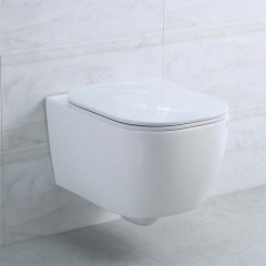 Унитаз подвесной BelBagno Genova BB1102CH+BB1102SC безободковый