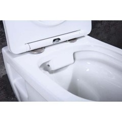 Унитаз подвесной BelBagno Loto BB070CHR/SC безободковый
