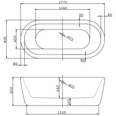 Ванна акриловая BelBagno BB29