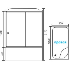 Душевая кабина Royal Bath RB8120BP3-BT-CH R