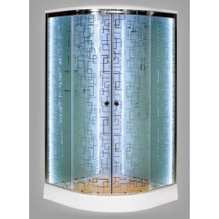 Душевая кабина Deto EM1580 LED с гидромассажем