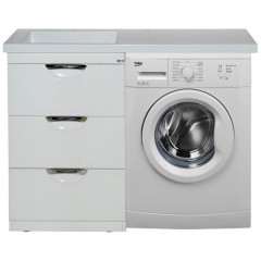 Раковина мебельная Misty Куба 120 L Р-Куб14120-ДЛ