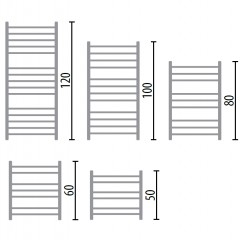 Полотенцесушитель электрический Ника ЛП (г2) 120x60