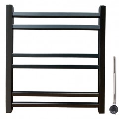Полотенцесушитель электрический Ника Modern ЛМ 5 черный масляный 60x50