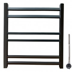Полотенцесушитель электрический Ника Modern ЛМ 5 черный масляный 80x50