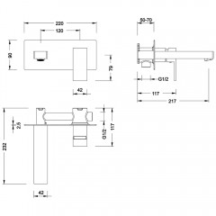 Смеситель для раковины Timo Selene 2071/03SM чёрный