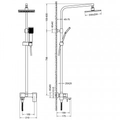 Душевая система Timo Selene SX-2013/00 хром