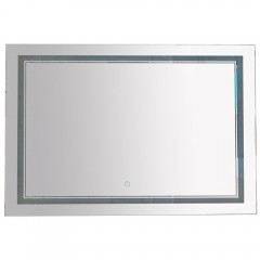 Зеркало Misty Неон 2 LED 120x80 сенсор на зеркале П-Нео12080-2ПРСНЗДВП