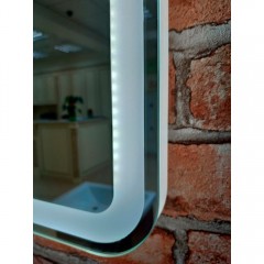Зеркало Misty Неон 3 LED 60x80 сенсор на зеркале П-Нео060080-3ПРСНЗКУ