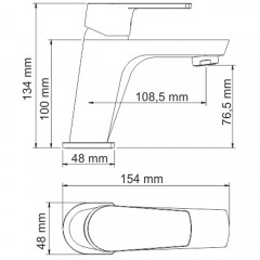 Смеситель для раковины WasserKRAFT Dill 6103