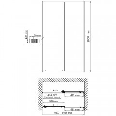 Душевая дверь WasserKRAFT Dill 61S13