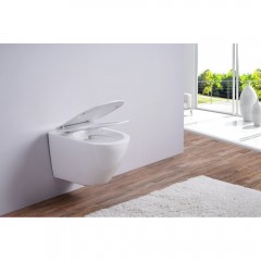 Унитаз подвесной Esbano Azalea matt white безободковый