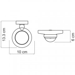 Мыльница стеклянная WasserKRAFT Diemel K-2229