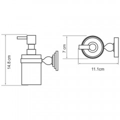 Дозатор жидкого мыла WasserKRAFT Diemel K-2299