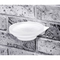 Мыльница стеклянная WasserKRAFT Kammel White K-8329WHITE