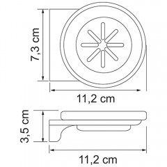 Мыльница стеклянная WasserKRAFT Kammel White K-8329WHITE