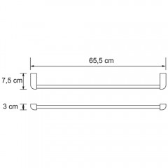 Полотенцедержатель WasserKRAFT Kammel White K-8330WHITE