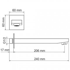Излив WasserKRAFT A107