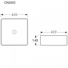 Раковина накладная Ceramica Nova Form CN2002