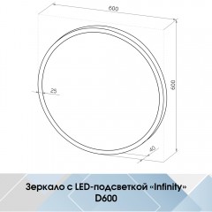 Зеркало Континент Infinity standart 600