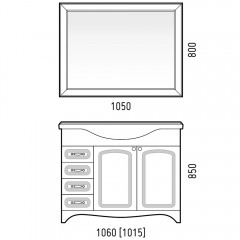 Зеркало Corozo Классика 105 SD-00000268