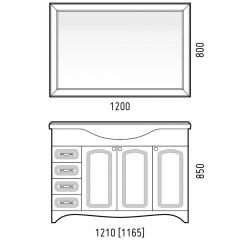 Зеркало Corozo Классика 120 SD-00000269