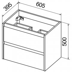 Тумба с раковиной BelBagno Kraft 39-600 pietra grigio