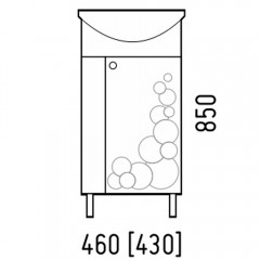 Тумба под раковину Corozo Орфей 45 SD-00000384
