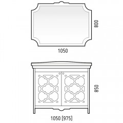 Зеркало Corozo Манойр 105 SD-00000272