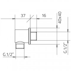 Шланговое подключение Palazzani Track 9926M238