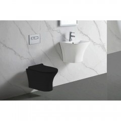 Унитаз подвесной Cerutti Bernina aria Matt black 2617E безободковый
