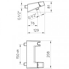 Смеситель для душа Palazzani Click 37202610