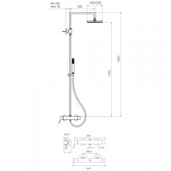 Душевая система Palazzani Young 07206810