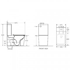 Унитаз WeltWasser Gelbach 001 XL MT-WT безободковый
