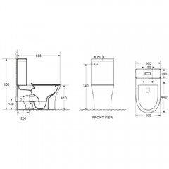 Унитаз WeltWasser Telbach 001 GL-WT безободковый