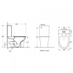 Унитаз WeltWasser Telbach 001 MT-WT безободковый