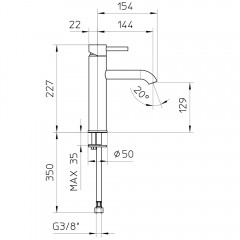 Смеситель для раковины Palazzani Idrotech 12316710