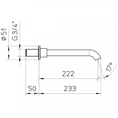 Излив Palazzani Idrotech 99211250